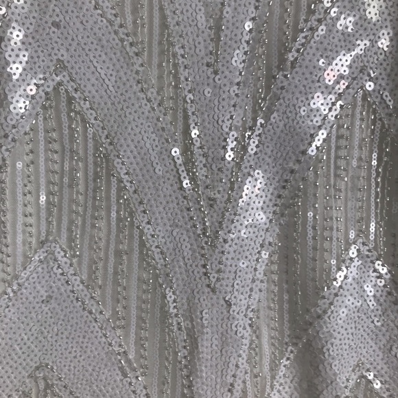 Lulu’s White Sequin Mermaid Maxi Dress - Picture 8 of 10